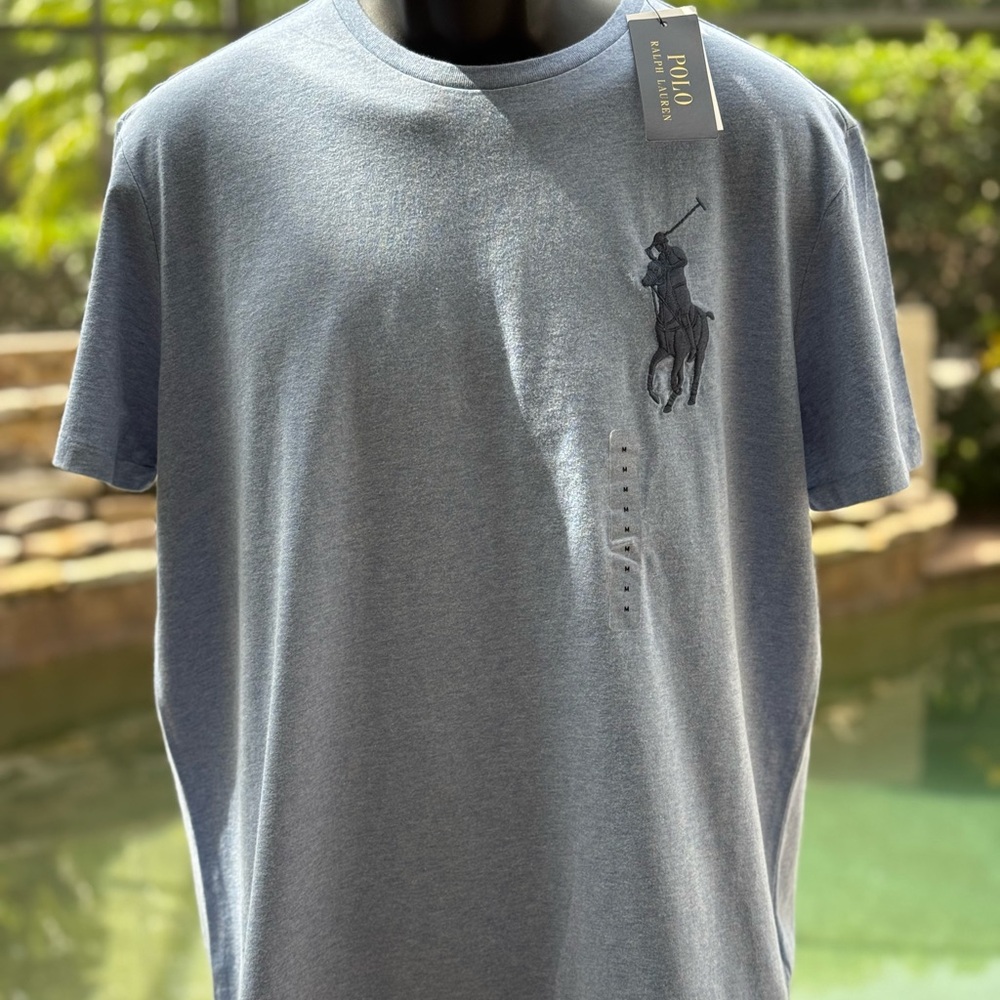 Polo Ralph Lauren‎ Big Pony T-Shirt Men's M Gray Short Sleeve NWT
